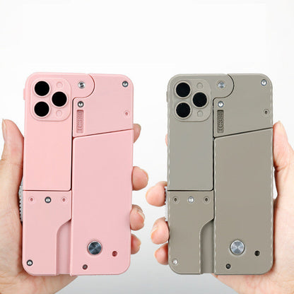 Juguete de Funda de iPhone con Lanza-Dardos de Goma Incorporado